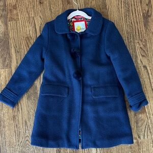 Mini Boden Kids' Deep Blue Pea Coat